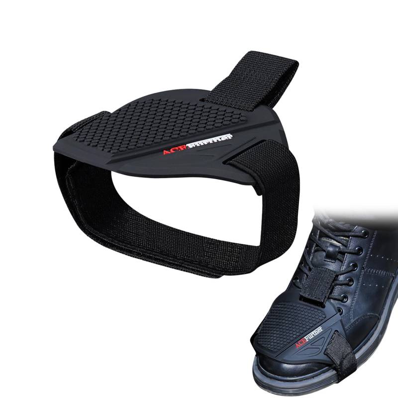 Motorrad Schuhschutz, Gear Shifter Schaltschutz Pad mit Einstellbarem Elastischem Band, Gummi Motorrad Schuhe Rutschfest & Anti-Fall von MagiSel