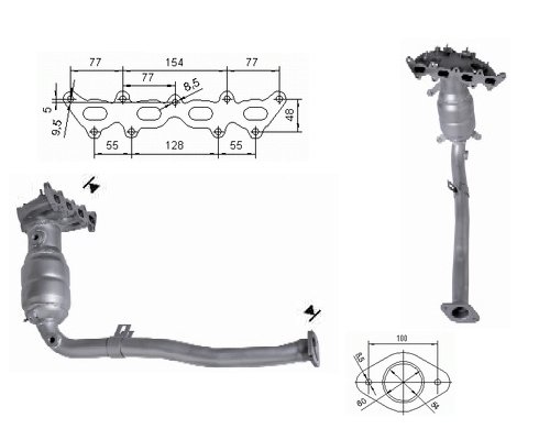 As Katalysator 55312 Benzin von MagnaFlow