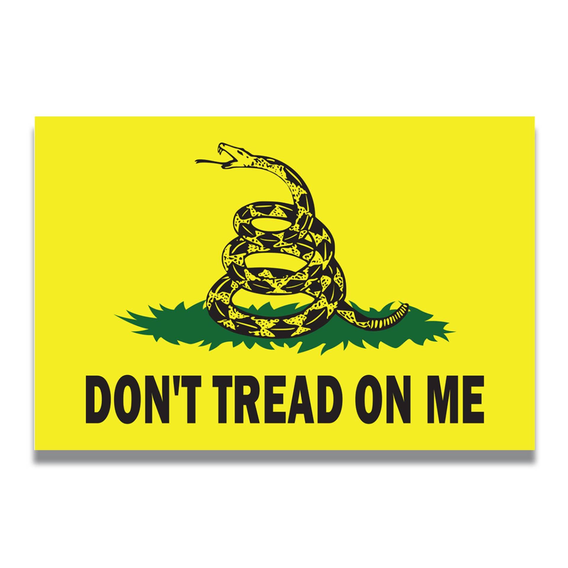 Don't Tread on Me Gadsden Flagge, 10,2 x 15,2 cm, Auto-Magnet-Aufkleber – strapazierfähig für Auto, LKW, SUV von Magnet Me Up