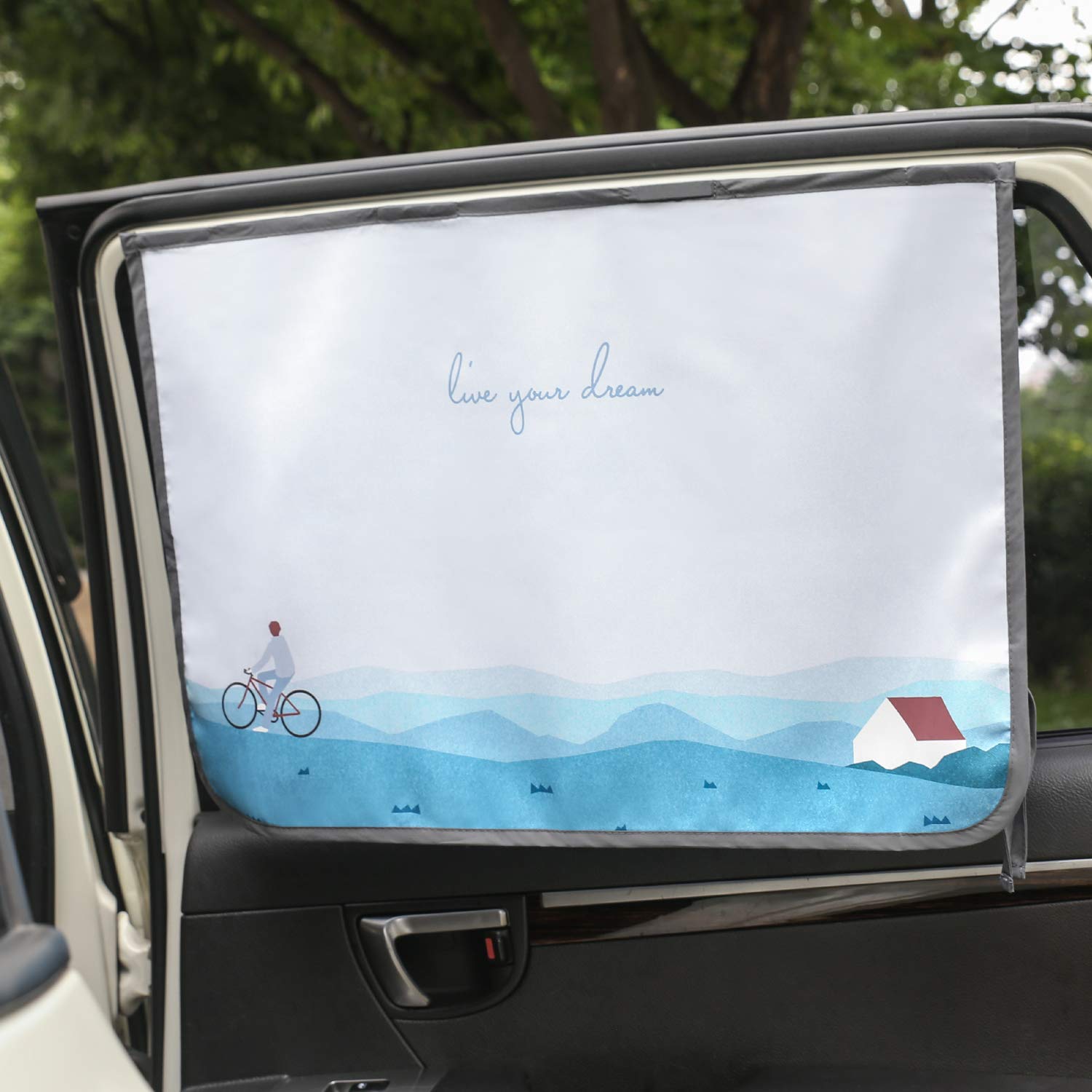 Magnetverschluss Auto Sonnenschutz Vorhang für Seite Fenster für Baby Kinder Kinder - Sonnenschirm Displayschutzfolie - Schützt vor Sonne Blendung und Hitze (DayDay) von Magnet Sun Shade