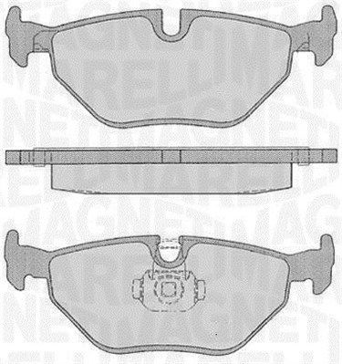 Bremsbelagsatz, Scheibenbremse Hinterachse Magneti Marelli 363916060157 von Magneti Marelli