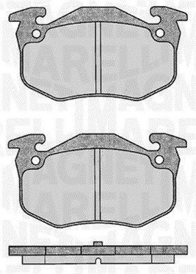 Bremsbelagsatz, Scheibenbremse Hinterachse Magneti Marelli 363916060197 von Magneti Marelli