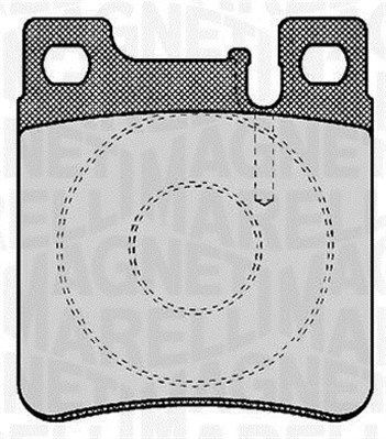 Bremsbelagsatz, Scheibenbremse Hinterachse Magneti Marelli 363916060303 von Magneti Marelli