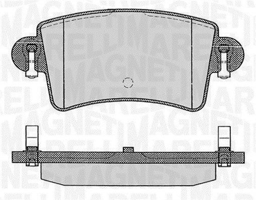 Bremsbelagsatz, Scheibenbremse Hinterachse Magneti Marelli 363916060365 von Magneti Marelli