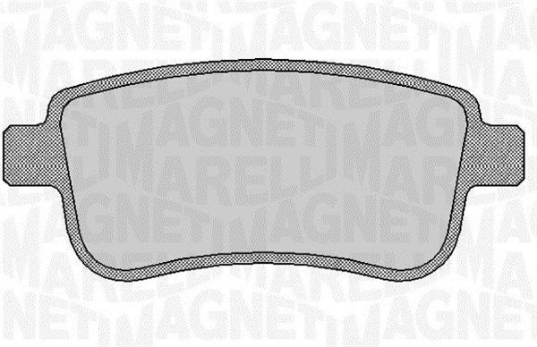 Bremsbelagsatz, Scheibenbremse Hinterachse Magneti Marelli 363916060382 von Magneti Marelli