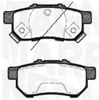 Bremsbelagsatz, Scheibenbremse Hinterachse Magneti Marelli 363916060460 von Magneti Marelli