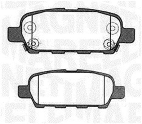 Bremsbelagsatz, Scheibenbremse Hinterachse Magneti Marelli 363916060473 von Magneti Marelli