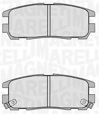 Bremsbelagsatz, Scheibenbremse Hinterachse Magneti Marelli 363916060497 von Magneti Marelli