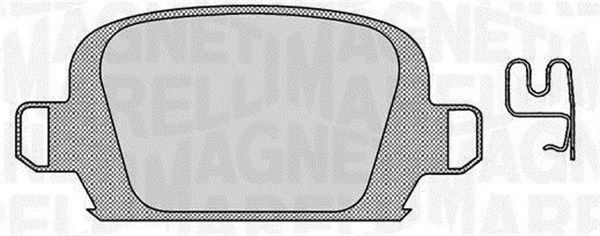 Bremsbelagsatz, Scheibenbremse Hinterachse Magneti Marelli 363916060552 von Magneti Marelli