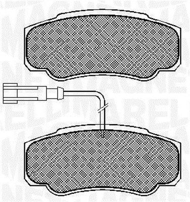 Bremsbelagsatz, Scheibenbremse Hinterachse Magneti Marelli 363916060573 von Magneti Marelli