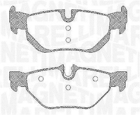 Bremsbelagsatz, Scheibenbremse Hinterachse Magneti Marelli 363916060624 von Magneti Marelli