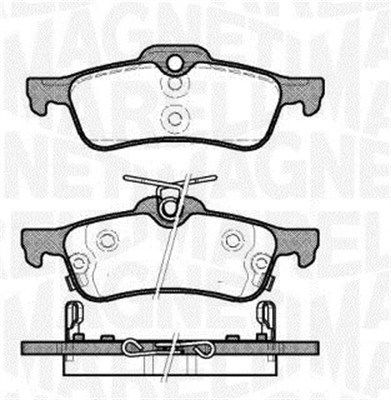 Bremsbelagsatz, Scheibenbremse Hinterachse Magneti Marelli 363916060631 von Magneti Marelli