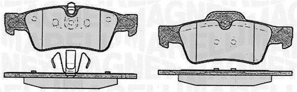 Bremsbelagsatz, Scheibenbremse Hinterachse Magneti Marelli 363916060640 von Magneti Marelli