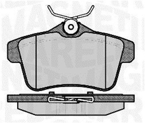 Bremsbelagsatz, Scheibenbremse Hinterachse Magneti Marelli 363916060754 von Magneti Marelli