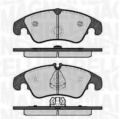 Bremsbelagsatz, Scheibenbremse Vorderachse Magneti Marelli 363916060140 von Magneti Marelli