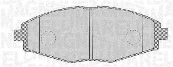 Bremsbelagsatz, Scheibenbremse Vorderachse Magneti Marelli 363916060164 von Magneti Marelli