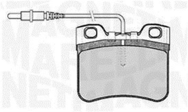 Bremsbelagsatz, Scheibenbremse Vorderachse Magneti Marelli 363916060165 von Magneti Marelli