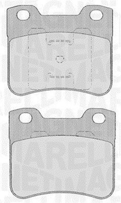 Bremsbelagsatz, Scheibenbremse Vorderachse Magneti Marelli 363916060166 von Magneti Marelli