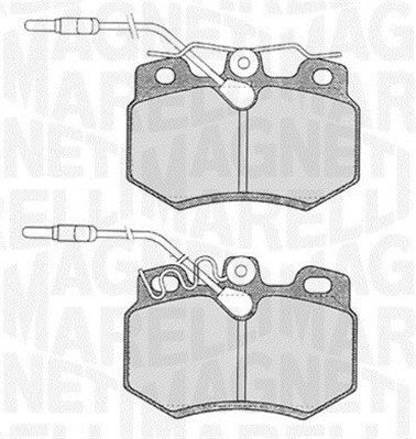 Bremsbelagsatz, Scheibenbremse Vorderachse Magneti Marelli 363916060167 von Magneti Marelli