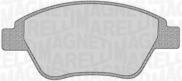 Bremsbelagsatz, Scheibenbremse Vorderachse Magneti Marelli 363916060176 von Magneti Marelli