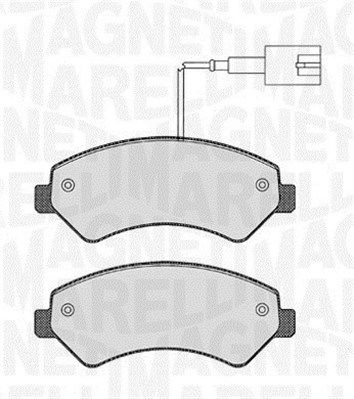 Bremsbelagsatz, Scheibenbremse Vorderachse Magneti Marelli 363916060190 von Magneti Marelli