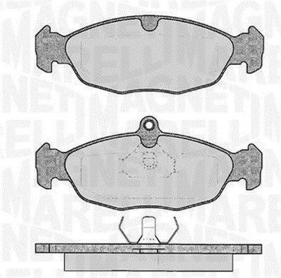 Bremsbelagsatz, Scheibenbremse Vorderachse Magneti Marelli 363916060208 von Magneti Marelli