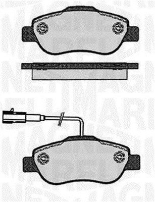 Bremsbelagsatz, Scheibenbremse Vorderachse Magneti Marelli 363916060215 von Magneti Marelli