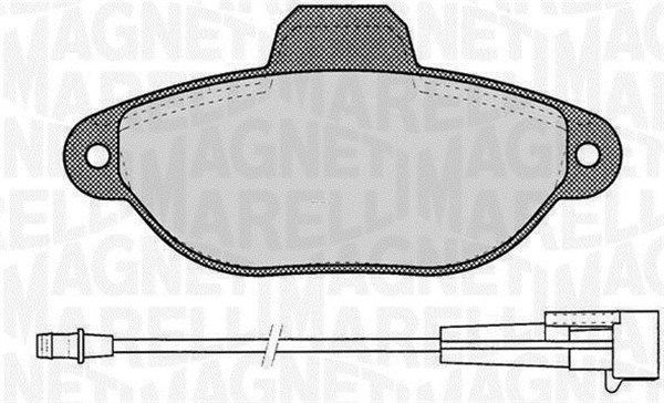 Bremsbelagsatz, Scheibenbremse Vorderachse Magneti Marelli 363916060217 von Magneti Marelli