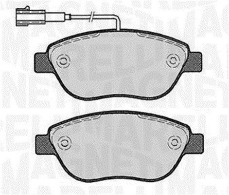 Bremsbelagsatz, Scheibenbremse Vorderachse Magneti Marelli 363916060221 von Magneti Marelli