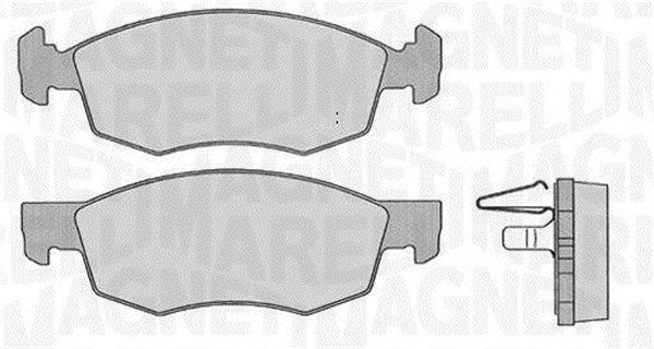 Bremsbelagsatz, Scheibenbremse Vorderachse Magneti Marelli 363916060227 von Magneti Marelli