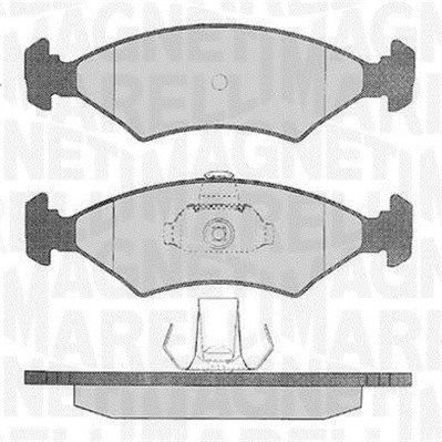 Bremsbelagsatz, Scheibenbremse Vorderachse Magneti Marelli 363916060248 von Magneti Marelli