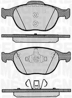 Bremsbelagsatz, Scheibenbremse Vorderachse Magneti Marelli 363916060256 von Magneti Marelli