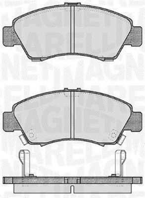 Bremsbelagsatz, Scheibenbremse Vorderachse Magneti Marelli 363916060276 von Magneti Marelli