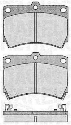 Bremsbelagsatz, Scheibenbremse Vorderachse Magneti Marelli 363916060286 von Magneti Marelli