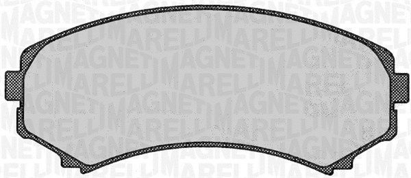 Bremsbelagsatz, Scheibenbremse Vorderachse Magneti Marelli 363916060342 von Magneti Marelli