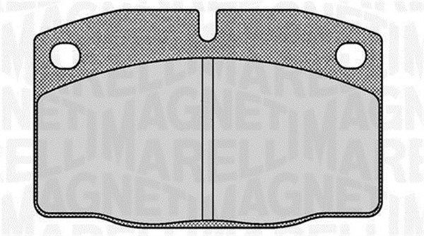 Bremsbelagsatz, Scheibenbremse Vorderachse Magneti Marelli 363916060354 von Magneti Marelli