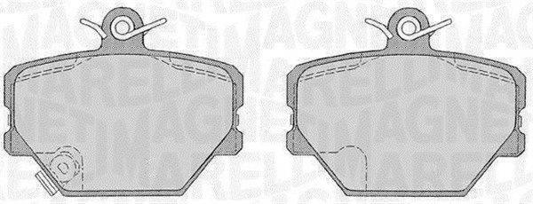 Bremsbelagsatz, Scheibenbremse Vorderachse Magneti Marelli 363916060398 von Magneti Marelli