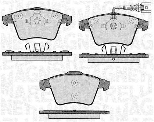 Bremsbelagsatz, Scheibenbremse Vorderachse Magneti Marelli 363916060413 von Magneti Marelli