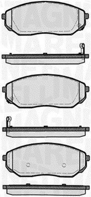 Bremsbelagsatz, Scheibenbremse Vorderachse Magneti Marelli 363916060447 von Magneti Marelli