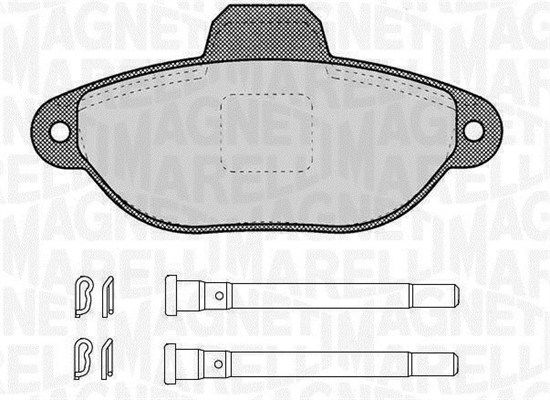 Bremsbelagsatz, Scheibenbremse Vorderachse Magneti Marelli 363916060456 von Magneti Marelli