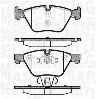 Bremsbelagsatz, Scheibenbremse Vorderachse Magneti Marelli 363916060507 von Magneti Marelli