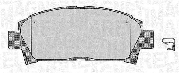 Bremsbelagsatz, Scheibenbremse Vorderachse Magneti Marelli 363916060509 von Magneti Marelli