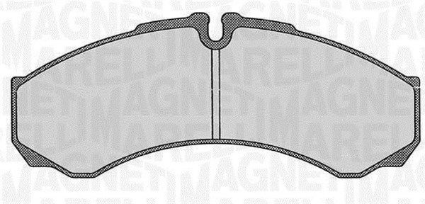 Bremsbelagsatz, Scheibenbremse Vorderachse Magneti Marelli 363916060526 von Magneti Marelli