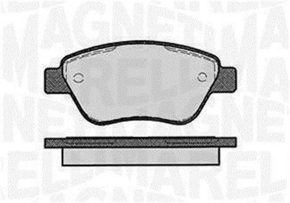 Bremsbelagsatz, Scheibenbremse Vorderachse Magneti Marelli 363916060558 von Magneti Marelli