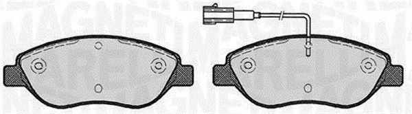 Bremsbelagsatz, Scheibenbremse Vorderachse Magneti Marelli 363916060563 von Magneti Marelli