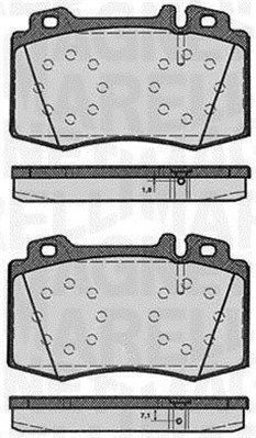 Bremsbelagsatz, Scheibenbremse Vorderachse Magneti Marelli 363916060585 von Magneti Marelli