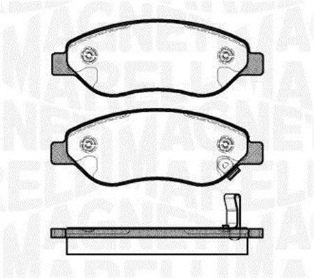 Bremsbelagsatz, Scheibenbremse Vorderachse Magneti Marelli 363916060618 von Magneti Marelli