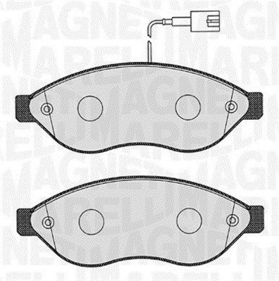 Bremsbelagsatz, Scheibenbremse Vorderachse Magneti Marelli 363916060642 von Magneti Marelli