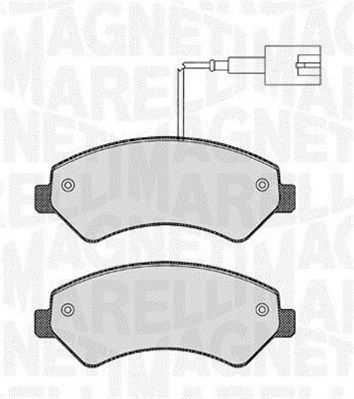 Bremsbelagsatz, Scheibenbremse Vorderachse Magneti Marelli 363916060643 von Magneti Marelli