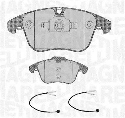 Bremsbelagsatz, Scheibenbremse Vorderachse Magneti Marelli 363916060668 von Magneti Marelli